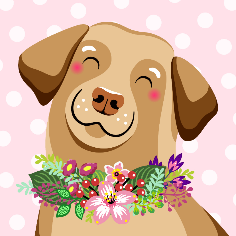 Lieve hond verjaardagskaart - Verjaardagskaarten Verjaardagskaarten - Lieve hond verjaardagskaart