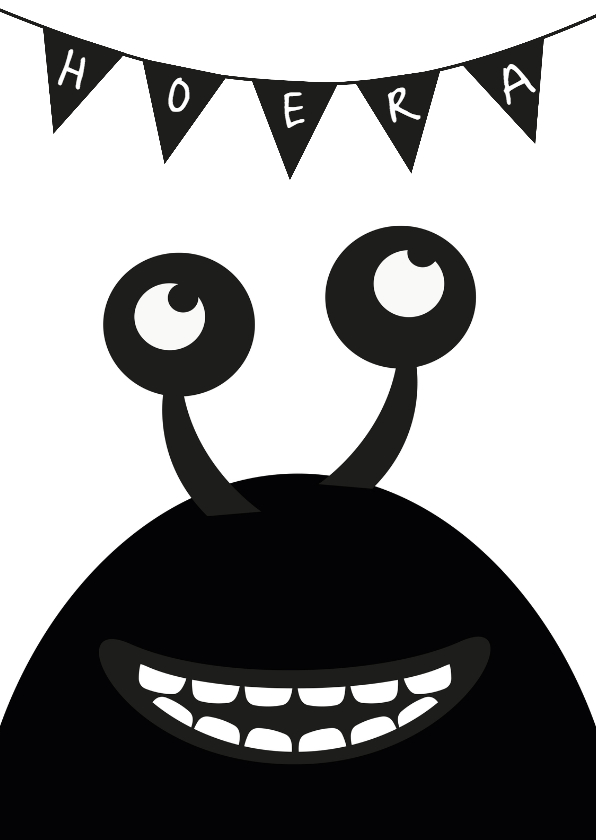 Monster verjaardagskaart - Verjaardagskaarten Verjaardagskaarten - Monster verjaardagskaart