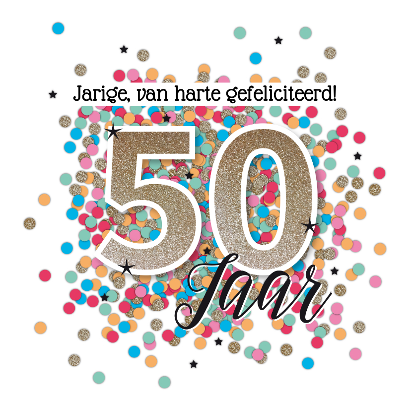 Rode datum moe soort Sarah 50 jaar felicitatie kaart verjaardag | Kaartje2go