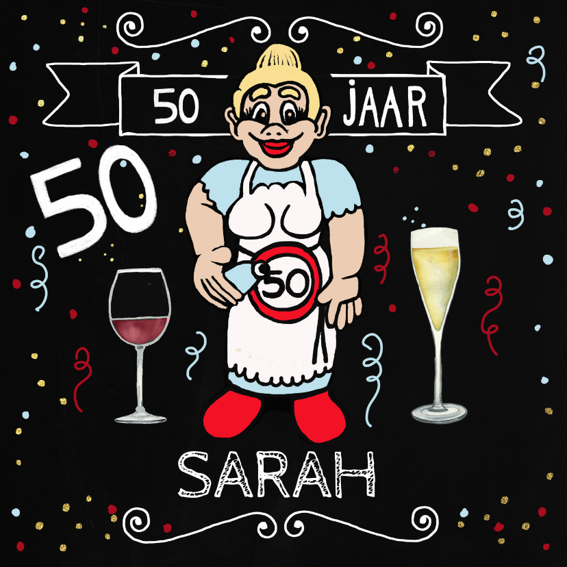 Sarahpop wijntje - Verjaardagskaarten Verjaardagskaarten - Sarahpop wijntje