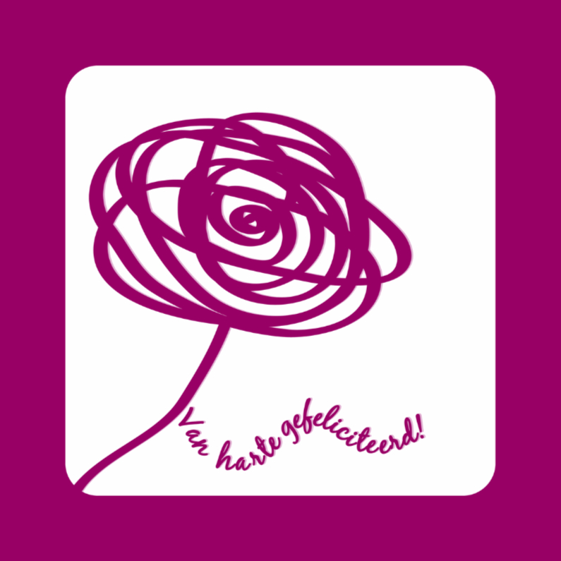 Van harte BLOEM - Verjaardagskaarten Verjaardagskaarten - Van harte BLOEM