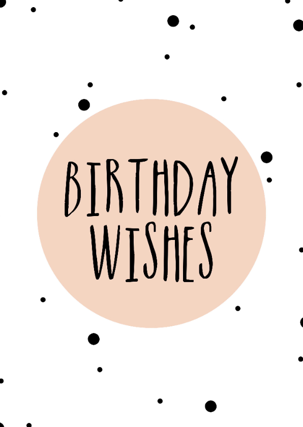 Verjaardagskaarten - Verjaardag - Birthday wishes - Roze stipjes