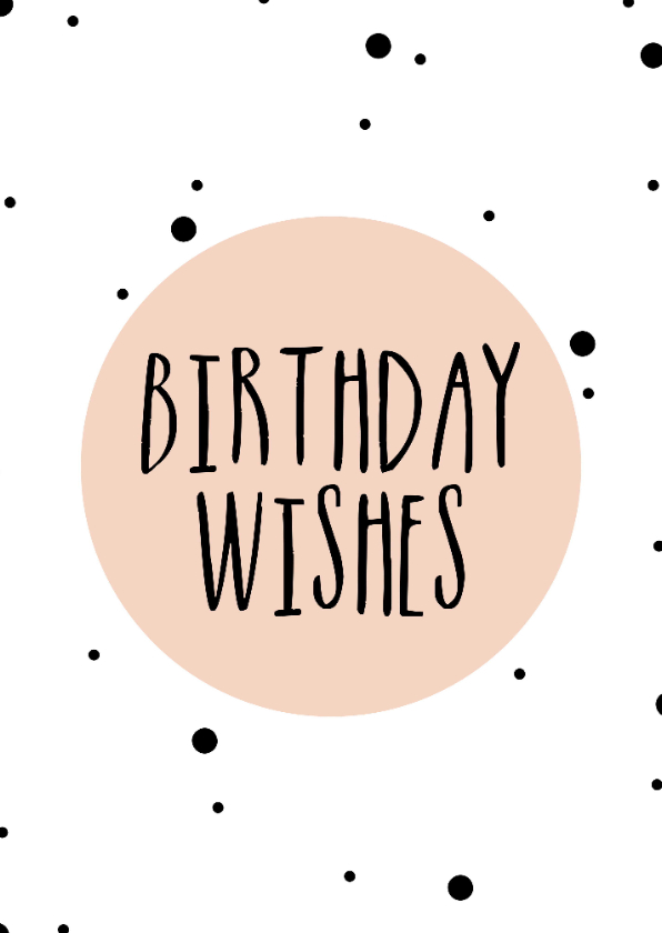 Verjaardag - Birthday wishes - Roze stipjes - Verjaardagskaarten Verjaardagskaarten - Verjaardag - Birthday wishes - Roze stipjes