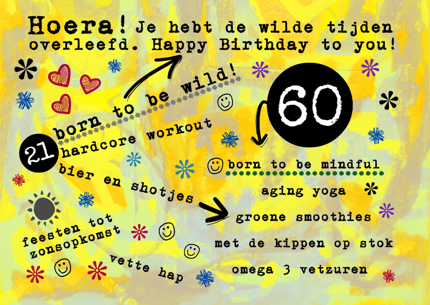 Verjaardag born to be wild - IW - Verjaardagskaarten Verjaardagskaarten - Verjaardag born to be wild - IW