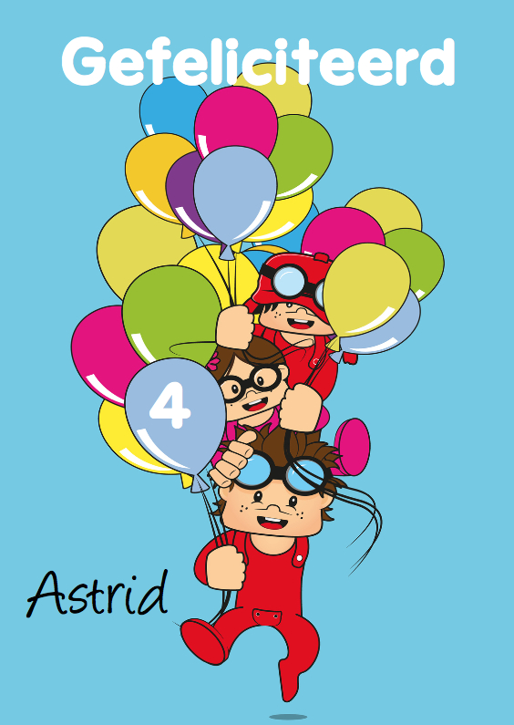 Verjaardag gefeliciteerd A3 - Verjaardagskaarten Verjaardagskaarten - Verjaardag gefeliciteerd A3