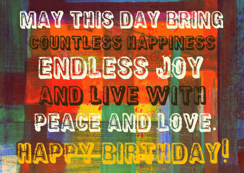 Verjaardag happiness IW - Verjaardagskaarten Verjaardagskaarten - Verjaardag happiness IW
