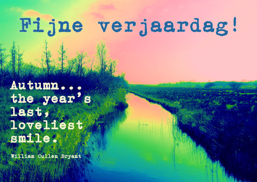 Verjaardag Herfst IW - Verjaardagskaarten Verjaardagskaarten - Verjaardag Herfst IW