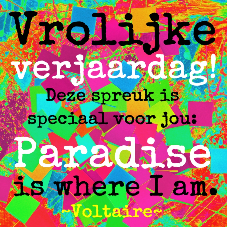 Verjaardag in paradise IW - Verjaardagskaarten Verjaardagskaarten - Verjaardag in paradise IW