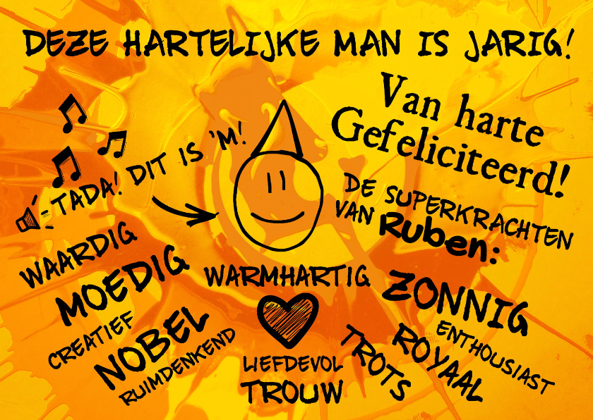 Verjaardag Leeuw man IW - Verjaardagskaarten Verjaardagskaarten - Verjaardag Leeuw man IW