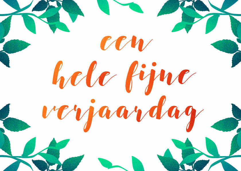 Verjaardag omringt door takken - Verjaardagskaarten Verjaardagskaarten - Verjaardag omringt door takken