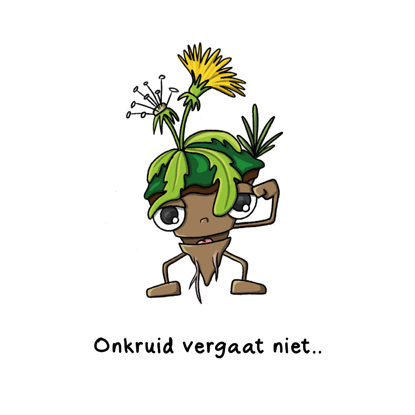 Verjaardagskaarten - Verjaardag onkruid vergaat niet kaart