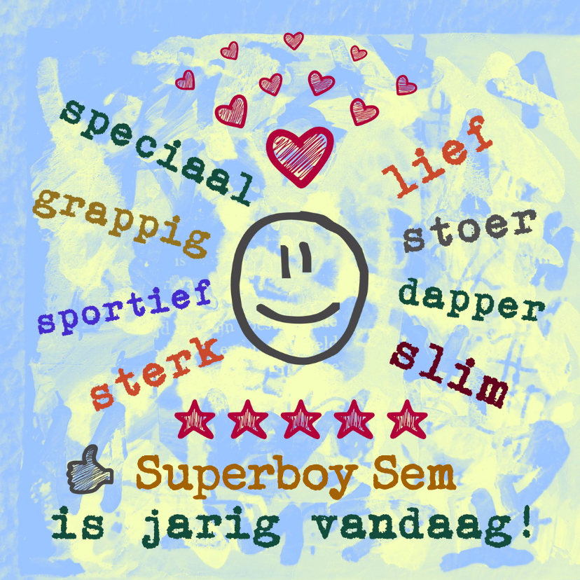 Verjaardag Superboy IW - Verjaardagskaarten Verjaardagskaarten - Verjaardag Superboy IW