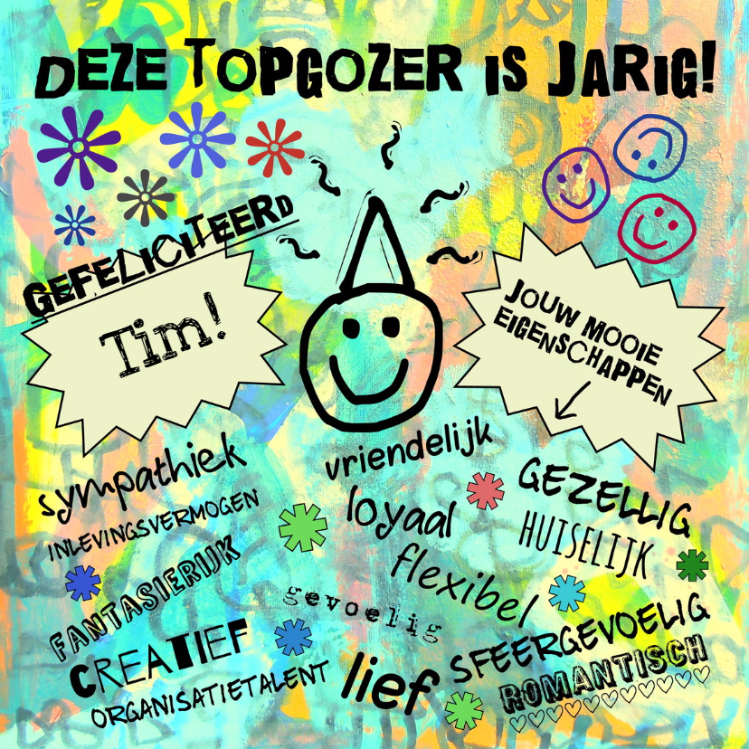 Verjaardag topgozer kreeft IW - Verjaardagskaarten Verjaardagskaarten - Verjaardag topgozer kreeft IW