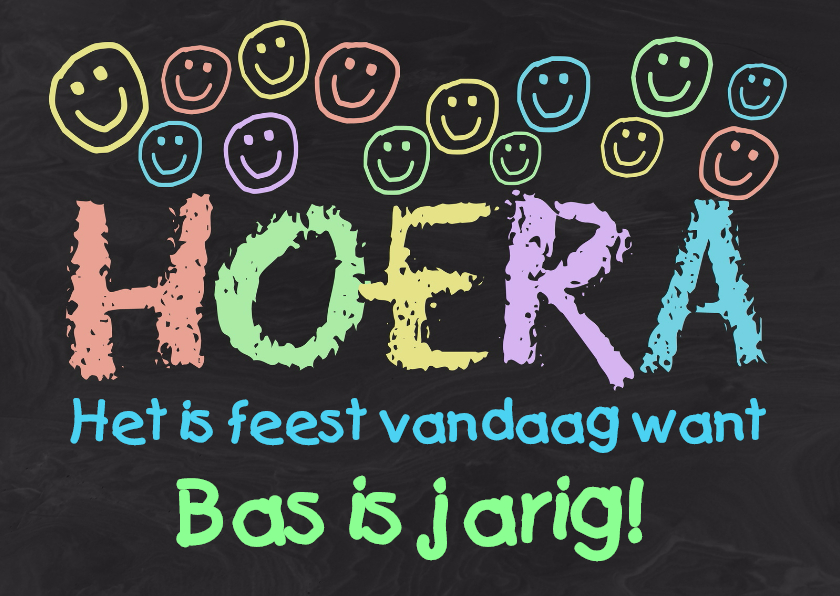 Verjaardag vrolijk en blij IW - Verjaardagskaarten Verjaardagskaarten - Verjaardag vrolijk en blij IW