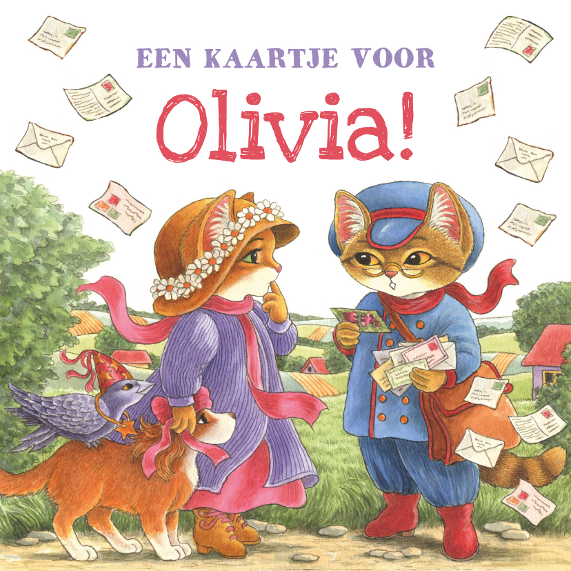 Verjaardagskaarten - Verjaardagkaart door de postbode bezorgd