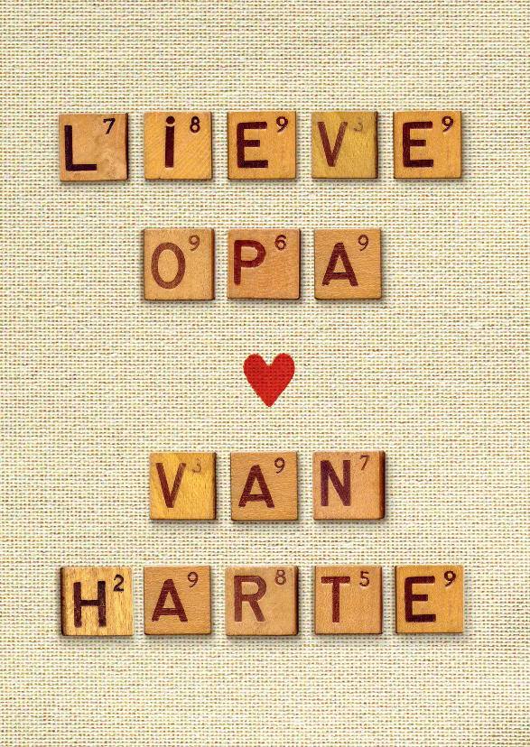 Verjaardagkaart Opa van harte - Verjaardagskaarten Verjaardagskaarten - Verjaardagkaart Opa van harte