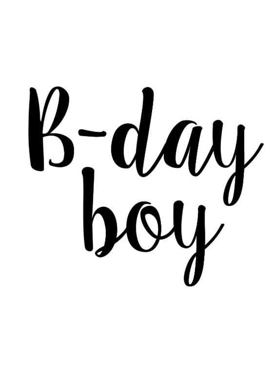 Verjaardagskaart B-day Boy - Verjaardagskaarten Verjaardagskaarten - Verjaardagskaart B-day Boy