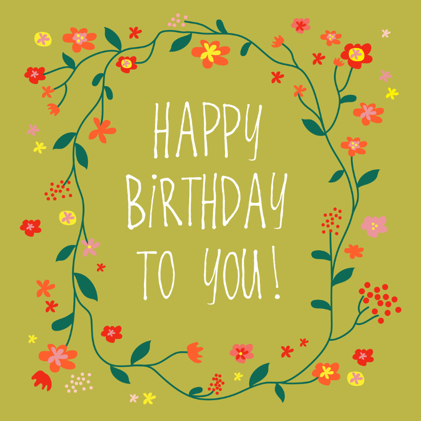 Verjaardagskaart birthday - Verjaardagskaarten Verjaardagskaarten - Verjaardagskaart birthday