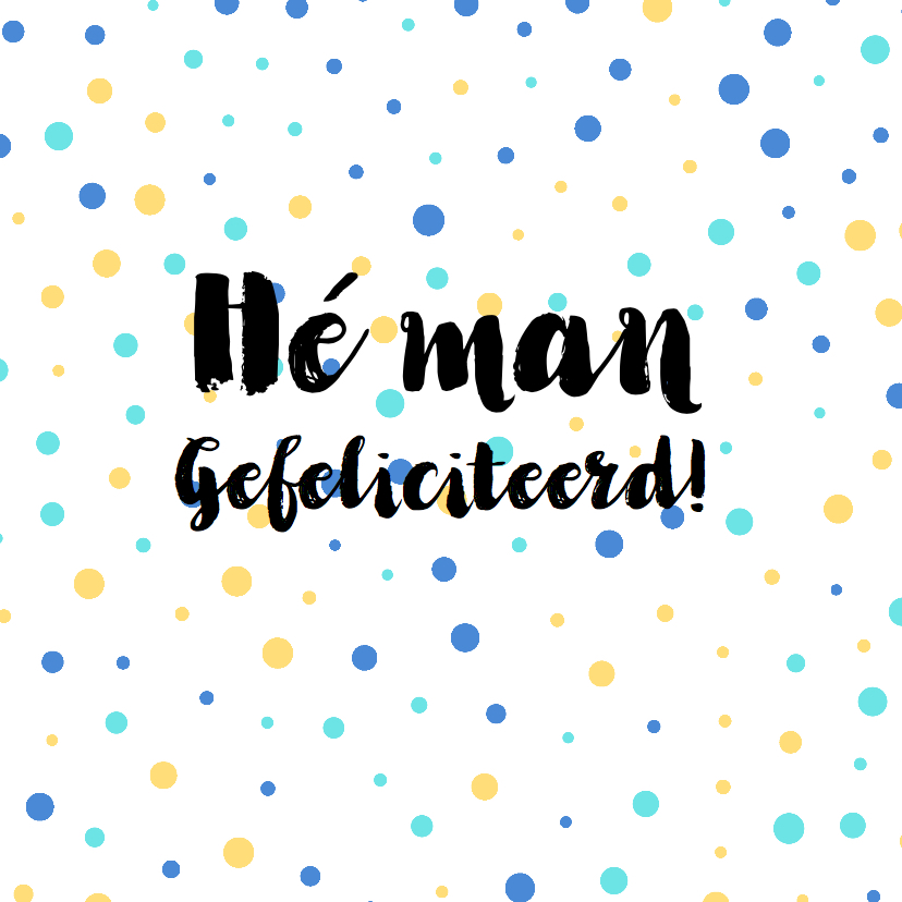 Verjaardagskaart confetti vriend - Verjaardagskaarten Verjaardagskaarten - Verjaardagskaart confetti vriend