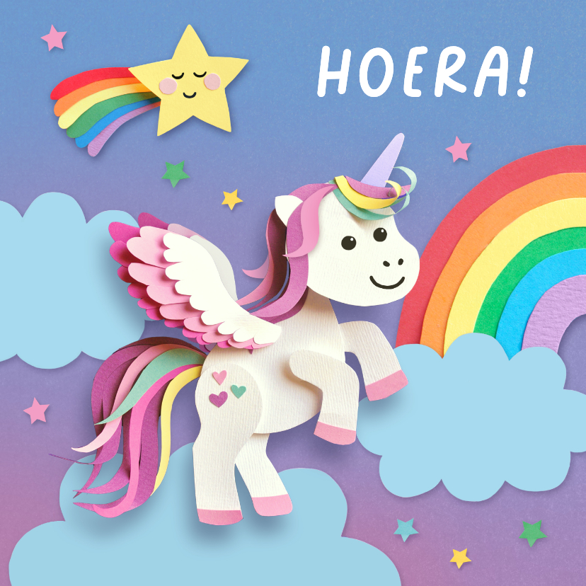 Verjaardagskaart eenhoorn magische verjaardag - Verjaardagskaarten Verjaardagskaarten - Verjaardagskaart eenhoorn magische verjaardag