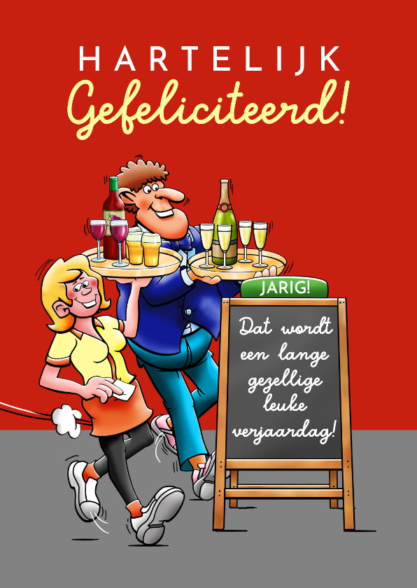 Verjaardagskaart feestje voor de man - Verjaardagskaarten Verjaardagskaarten - Verjaardagskaart feestje voor de man