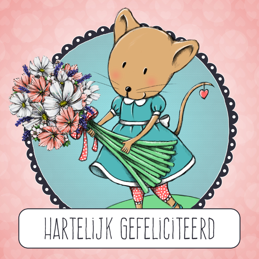 Verjaardagskaart Fien Boeket2-IH - Verjaardagskaarten Verjaardagskaarten - Verjaardagskaart Fien Boeket2-IH