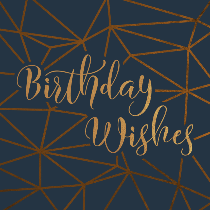 Verjaardagskaart geometrisch patroon Birthday Wishes - Verjaardagskaarten Verjaardagskaarten - Verjaardagskaart geometrisch patroon Birthday Wishes