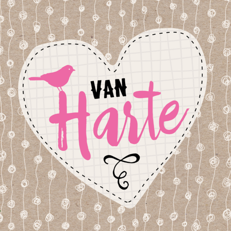 Verjaardagskaart Hart 99 - Verjaardagskaarten Verjaardagskaarten - Verjaardagskaart Hart 99