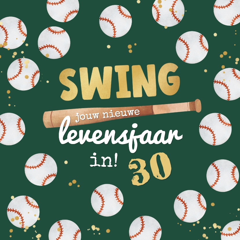 Verjaardagskaart honkbal sport stoer sportief - Verjaardagskaarten Verjaardagskaarten - Verjaardagskaart honkbal sport stoer sportief