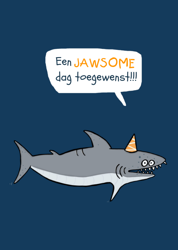 Verjaardagskaart Jawesome! - Verjaardagskaarten Verjaardagskaarten - Verjaardagskaart Jawesome!