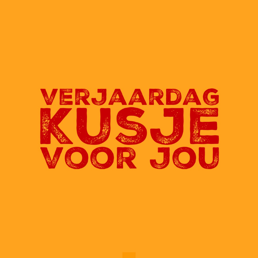 verjaardagskaart kus -LB - Verjaardagskaarten Verjaardagskaarten - verjaardagskaart kus -LB