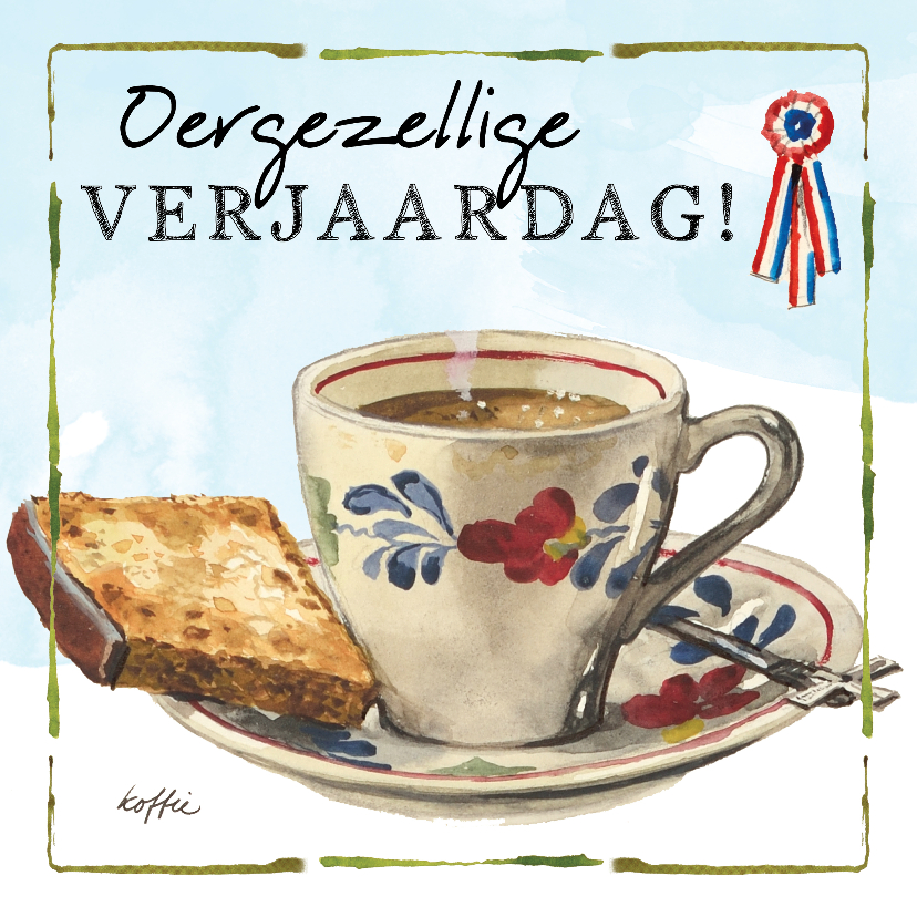 Verjaardagskaart Lang Leve de Boerderij Kopje Koffie - Verjaardagskaarten Verjaardagskaarten - Verjaardagskaart Lang Leve de Boerderij Kopje Koffie
