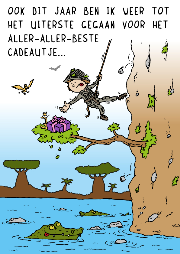 Verjaardagskaart lange zoektocht - Verjaardagskaarten Verjaardagskaarten - Verjaardagskaart lange zoektocht