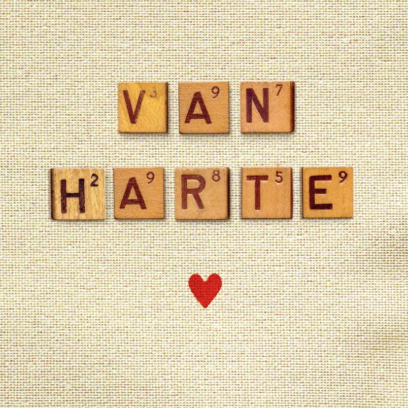 Verjaardagskaart letters vintage - Verjaardagskaarten Verjaardagskaarten - Verjaardagskaart letters vintage