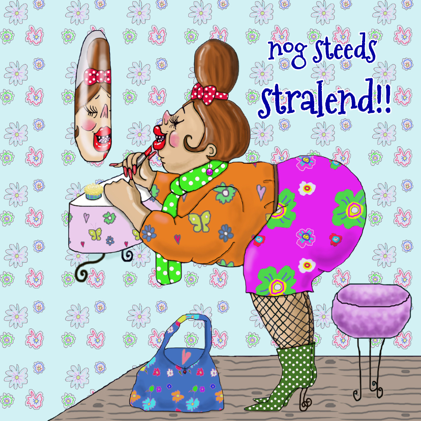 Verjaardagskaart Lipstick - Verjaardagskaarten Verjaardagskaarten - Verjaardagskaart Lipstick