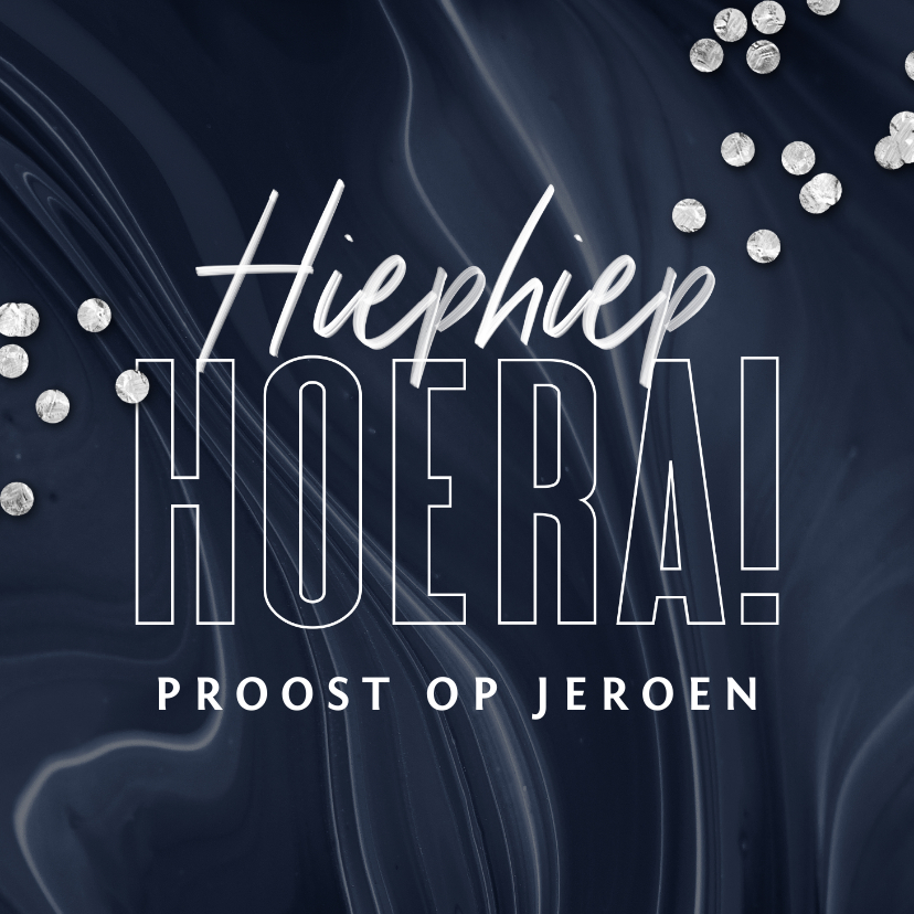 Verjaardagskaart man stijlvol hip confetti typografie - Verjaardagskaarten Verjaardagskaarten - Verjaardagskaart man stijlvol hip confetti typografie