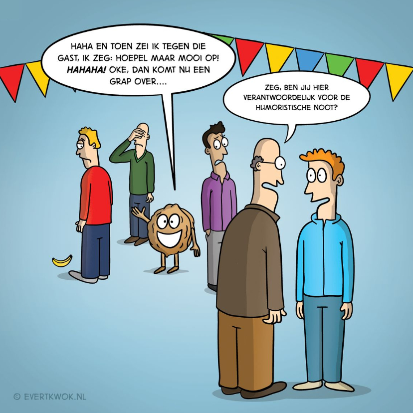 Verjaardagskaart met grappige cartoon 'humoristische noot' - Verjaardagskaarten Verjaardagskaarten - Verjaardagskaart met grappige cartoon 'humoristische noot'