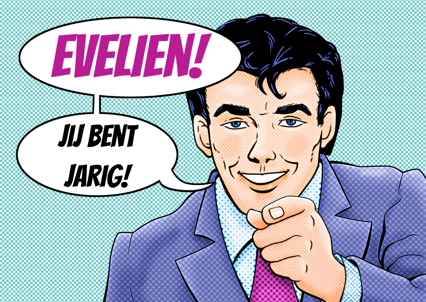 Verjaardagskaart met kop van een man - Verjaardagskaarten Verjaardagskaarten - Verjaardagskaart met kop van een man