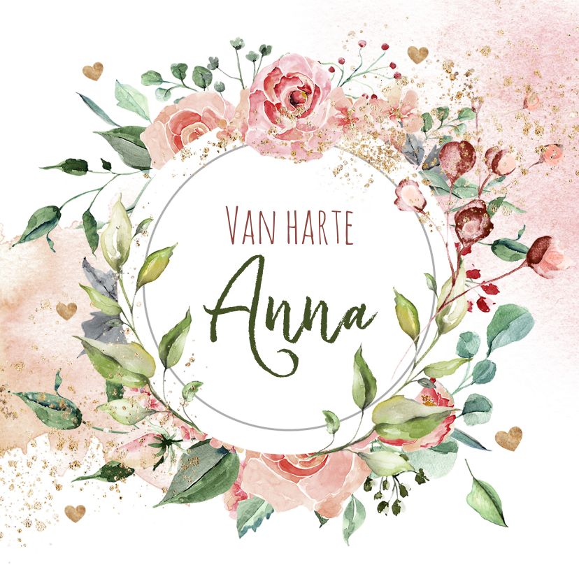 Verjaardagskaart met prachtige bloemen - Verjaardagskaarten Verjaardagskaarten - Verjaardagskaart met prachtige bloemen