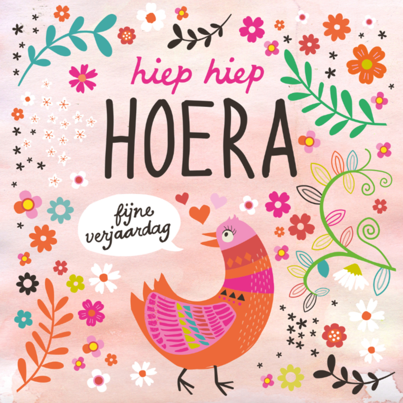 verjaardagskaart met vogel - Verjaardagskaarten Verjaardagskaarten - verjaardagskaart met vogel
