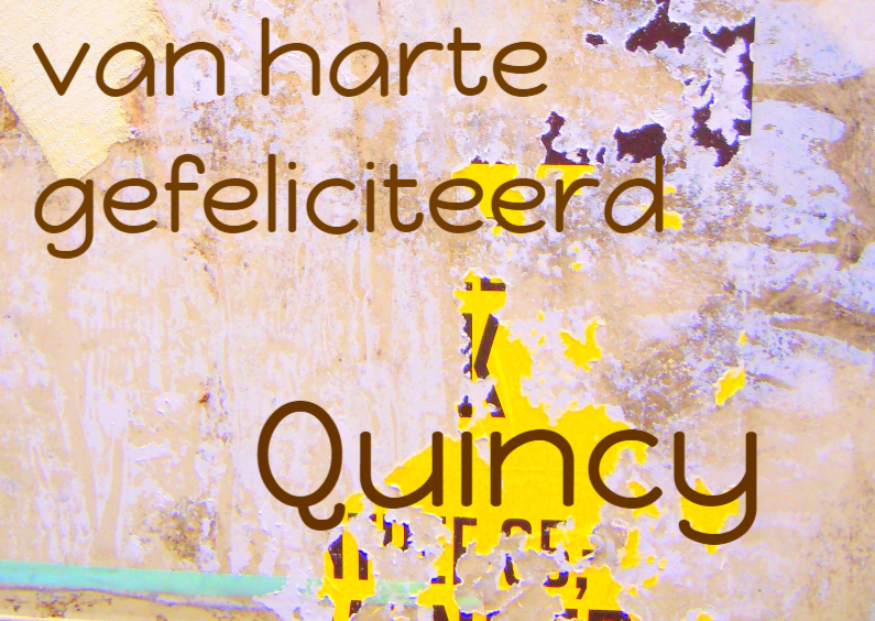 Verjaardagskaart Quincy IW - Verjaardagskaarten Verjaardagskaarten - Verjaardagskaart Quincy IW