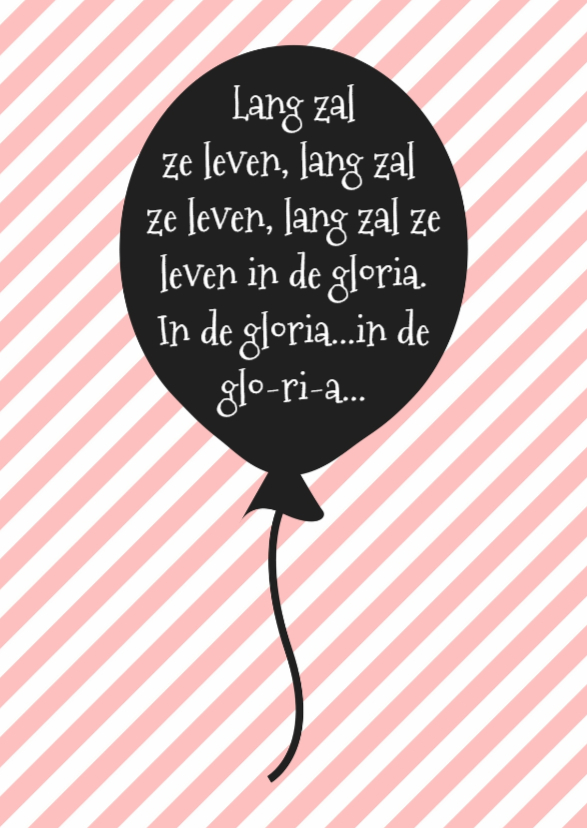 Verjaardagskaart Roze Ballon -WW - Verjaardagskaarten Verjaardagskaarten - Verjaardagskaart Roze Ballon -WW