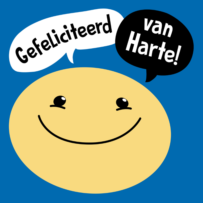 Verjaardagskaart Smiley v harte2 - Verjaardagskaarten Verjaardagskaarten - Verjaardagskaart Smiley v harte2