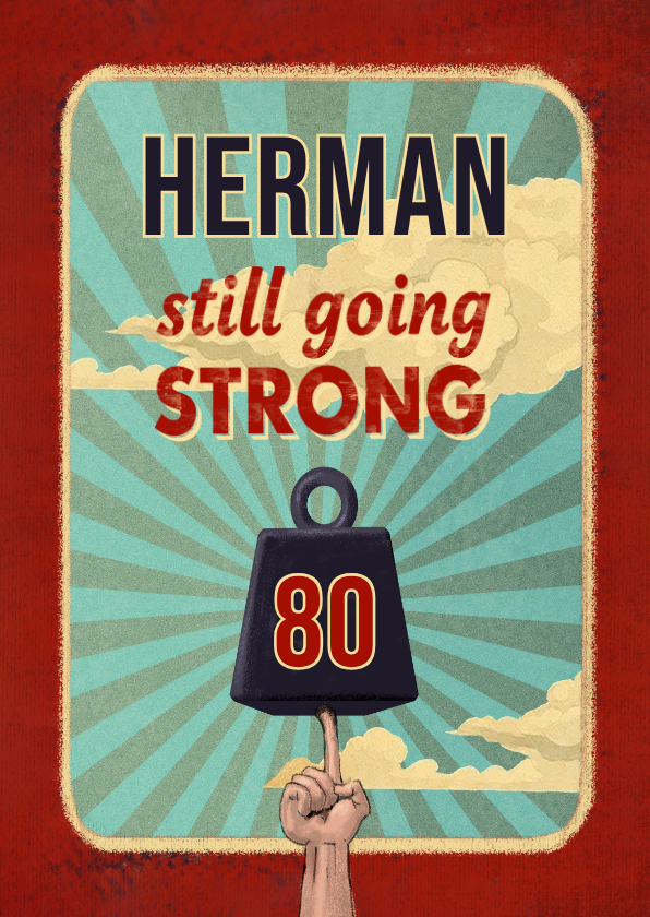 Verjaardagskaarten - Verjaardagskaart still going strong