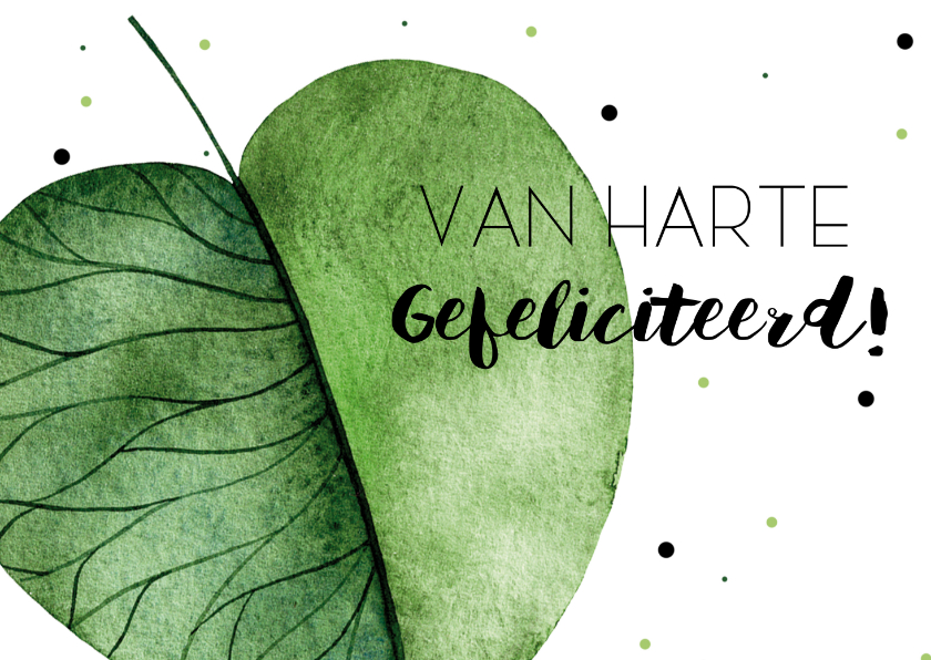 Verjaardagskaart: Van harte gefeliciteerd! - Verjaardagskaarten Verjaardagskaarten - Verjaardagskaart: Van harte gefeliciteerd!