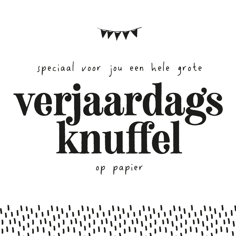 Verjaardagskaarten - Verjaardagskaart - verjaardagsknuffel op papier