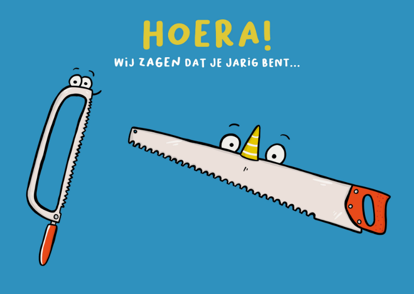 Verjaardagskaart wij 'zagen' dat je jarig was... - Verjaardagskaarten Verjaardagskaarten - Verjaardagskaart wij 'zagen' dat je jarig was...