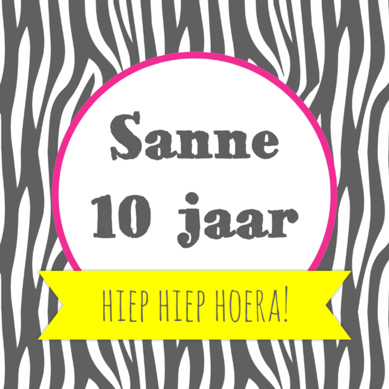 Verjaardagskaart Zebra - WW - Verjaardagskaarten Verjaardagskaarten - Verjaardagskaart Zebra - WW