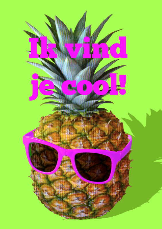 Ananas cool - Vriendschap kaarten Vriendschap kaarten - Ananas cool