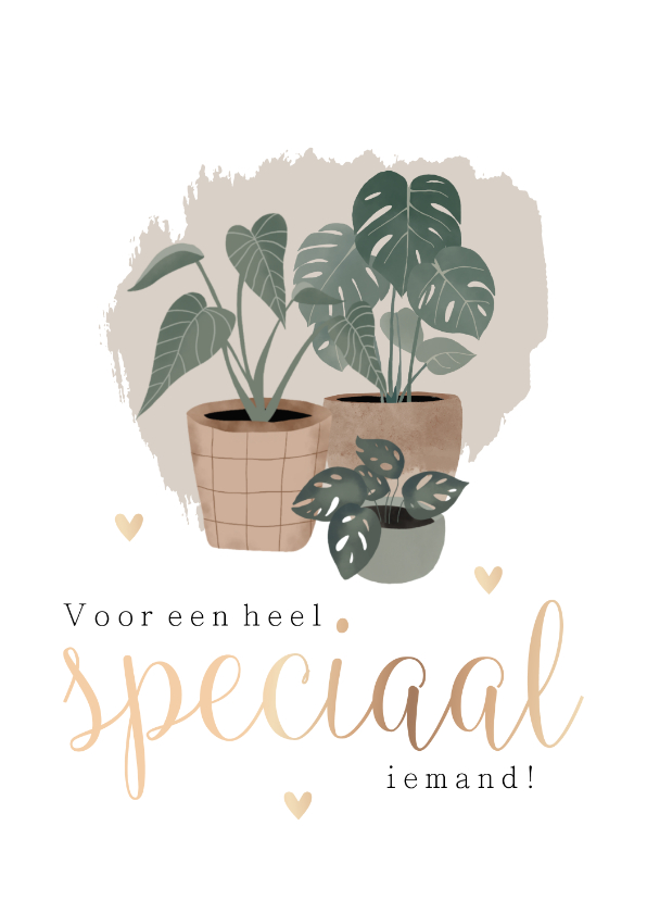 Botanische kaart 'Voor een heel speciaal iemand' - Vriendschap kaarten Vriendschap kaarten - Botanische kaart 'Voor een heel speciaal iemand'